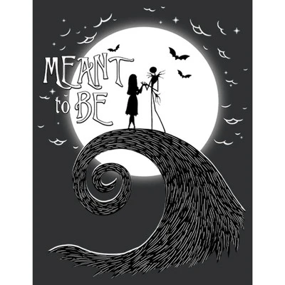 Women's The Nightmare Before Christmas Halloween Jack Skellington Sally Meant To Be Racerback Tank Top