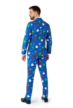 OppoSuits Men's Christmas Suit - Festivity Blue