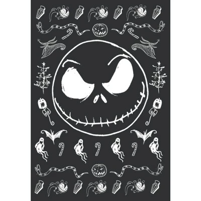 Women's The Nightmare Before Christmas Halloween Jack Skellington Sweater Print Racerback Tank Top