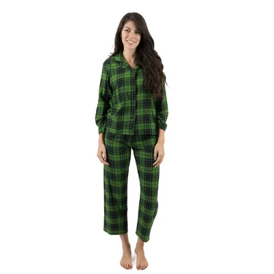 Leveret Womens Two Piece Flannel Christmas Pajamas - Image 6