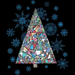 Men's Design By Humans Christmas Fir-tree By Xgdesign Tank Top