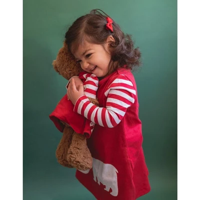 Leveret Girl And Doll Matching Christmas Cotton Dress - Image 7