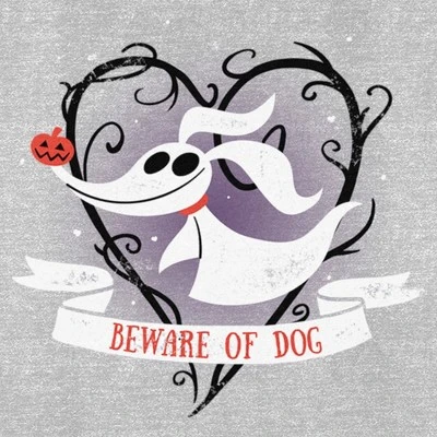 Women's The Nightmare Before Christmas Beware Of Dog Zero T-Shirt