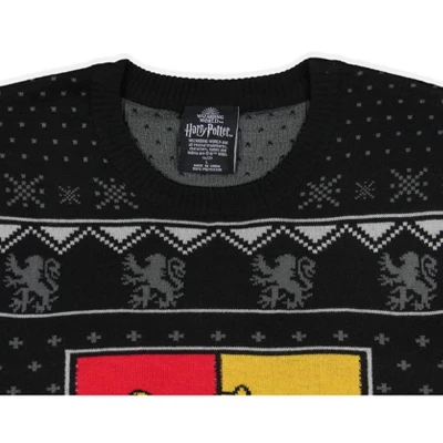 Harry Potter Men's House Crests Ugly Christmas Sweater - All 4 Houses Available - Image 4