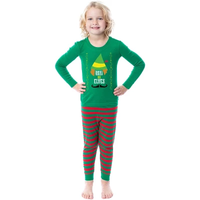Elf The Movie Film Christmas Elves Tight Fit Family Pajama Set - Image 2