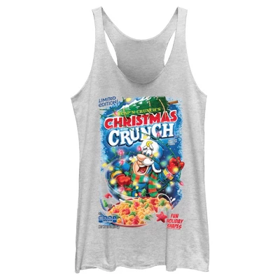 Women's Cap'n Crunch Christmas Crunch Packaging Racerback Tank Top - Image 3