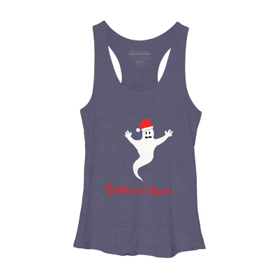 Women's Design By Humans Christmas Spirit By Darkorikalo Racerback Tank Top - Image 4