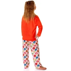 Barbie Girls' Christmas Santa Characters Tis The Season Sleep Pajama Set Pink