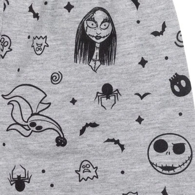 Disney Nightmare Before Christmas Jack Skellington T-Shirt Shorts Black/Gray - Image 4