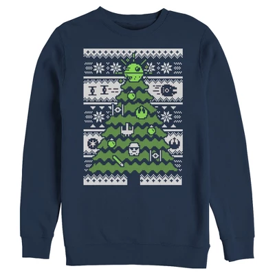 Men's Star Wars Ugly Sweater Christmas Tree Sweatshirt - Image 2
