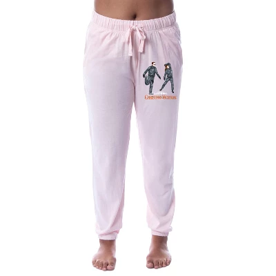 National Lampoon's Christmas Vacation Womens' Sleep Jogger Pajama Pants Pink - Image 3