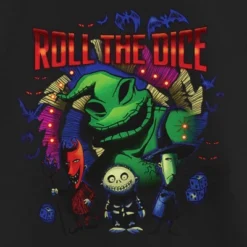 Girl's The Nightmare Before Christmas Oogie Boogie Roll The Dice T-Shirt