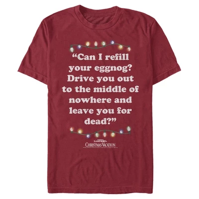 Men's National Lampoon's Christmas Vacation Leave You For Dead Quote T-Shirt - Image 4