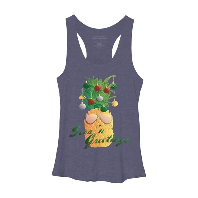 Women's Design By Humans Christmas Pineapple By Desdymona Racerback Tank Top 5 Women's Design By Humans Christmas Pineapple By Desdymona Racerback Tank Top - Image 3