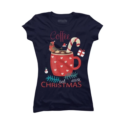 Junior's Design By Humans Merry Christmas Treasure Box By Funkprints T-Shirt - Image 5
