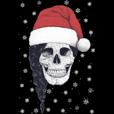 Men's Design By Humans Christmas Skull By Kodamorkovkart Tank Top