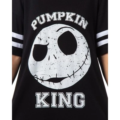 The Nightmare Before Christmas Women's Jack Skellington Nightgown Pajama Black 4 The Nightmare Before Christmas Women's Jack Skellington Nightgown Pajama Black - Image 2