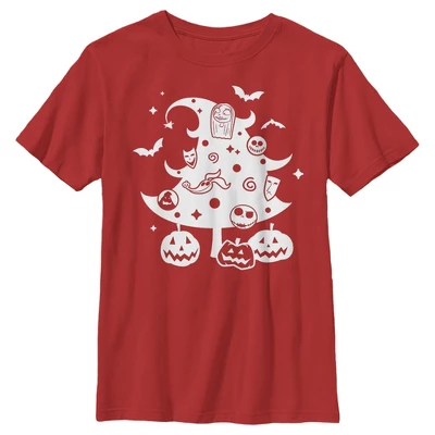 Boy's The Nightmare Before Christmas Character Christmas Tree T-Shirt - Image 3