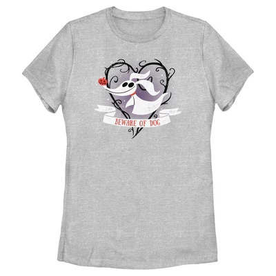 Women's The Nightmare Before Christmas Beware Of Dog Zero T-Shirt - Image 3