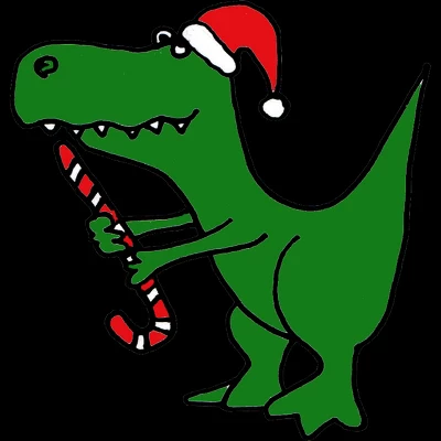 Women's Design By Humans Funny Christmas Green T-rex Dinosaur By SmileToday Racerback Tank Top