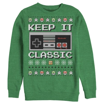 Men's Nintendo Ugly Christmas NES Classic Controller Sweatshirt - Image 2