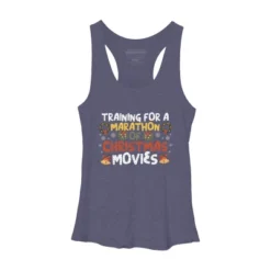 Women's Design By Humans Training For A Marathon Of Christmas Movies By Thingsandthings Racerback Tank Top -Opposuits Store GUEST c9b1401c 2135 4ef0 9ef6 f548d715228e