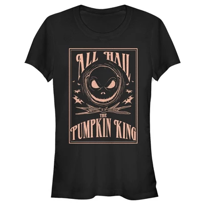 Junior's The Nightmare Before Christmas All Hail The Pumpkin King T-Shirt - Image 3