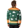 Dragon Ball Z Men's Kid Goku On Cloud Nimbus Ugly Christmas Sweater Pullover