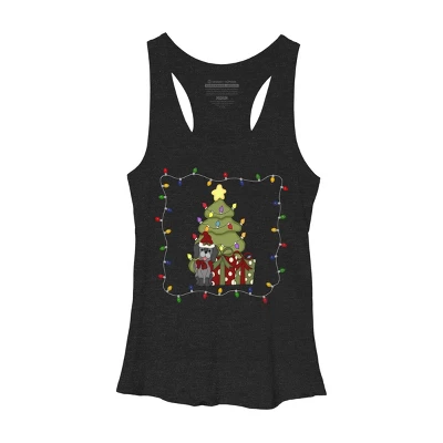 Women's Design By Humans Christmas For Puppy By Realdealclipart Racerback Tank Top - Image 3