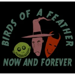 Junior's The Nightmare Before Christmas Birds Of A Feather Now And Forever T-Shirt