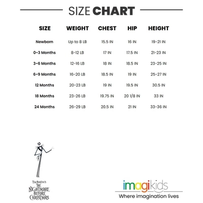 Disney Nightmare Before Christmas Zero Oogie Boogie Jack Skellington Baby Bodysuit Pants And Hat 3 Piece Outfit Set Newborn To Infant - Image 6