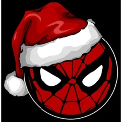 Boy's Marvel Christmas Spider-Man Santa Hat T-Shirt