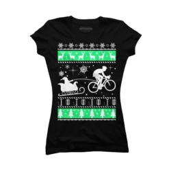 Junior's Design By Humans Christmas Santa Cycling Sleigh By LewismartinStore T-Shirt 8 Junior's Design By Humans Christmas Santa Cycling Sleigh By LewismartinStore T-Shirt -Opposuits Store GUEST d01d99ac e5d5 4359 a72d 3505fa2f481f