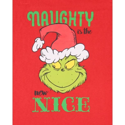 Dr. Seuss Womens' The Grinch Who Stole Christmas New Nice Lounge Pajama Sets - Image 2