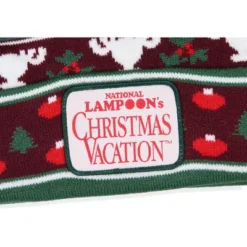 National Lampoon's Christmas Vacation Fair Isle Cuffed Pom Beanie Hat Multicoloured