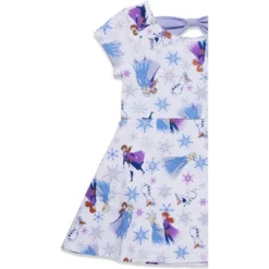 Disney Frozen Elsa Princess Anna Olaf Christmas Girls Skater Dress Little Kid