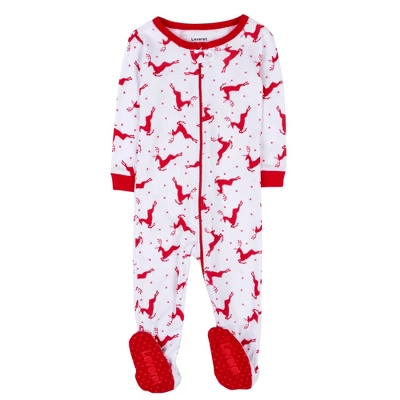 Leveret Footed Cotton Christmas Pajamas - Image 9