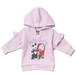 Disney Nightmare Before Christmas Oogie Boogie Fleece Pullover Hoodie Bodysuit & Pants 3 Pcs Outfit Set Newborn To Infant