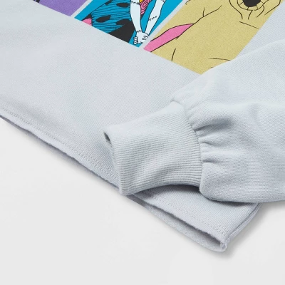 Girls' Disney The Nightmare Before Christmas Dreamy Fleece Pullover - Light Gray XXL - Image 2