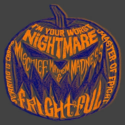 Boy's The Nightmare Before Christmas Pumpkin King Script T-Shirt