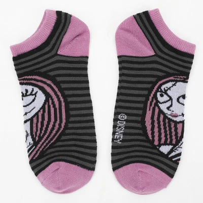 Nightmare Before Christmas Jack & Sally Adult Ankle Socks (Pack Of 5) - Image 3