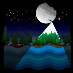 Men's Design By Humans Christmas Night By Recklessframee Tank Top