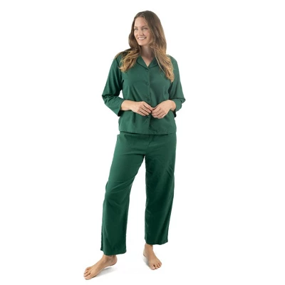 Leveret Womens Two Piece Flannel Christmas Pajamas - Image 5