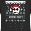 Women's The Nightmare Before Christmas Holiday Scares Jack Face T-Shirt