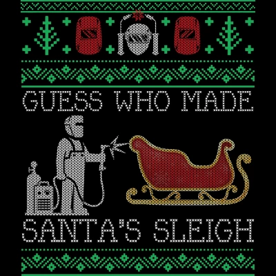 Women's Design By Humans Christmas Welder Welding Xmas Funny Welder Ugly Christmas Sweate By Pahari Racerback Tank Top