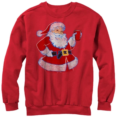 Men's Lost Gods Ugly Christmas Santa Claus Party Time Sweatshirt - Image 6