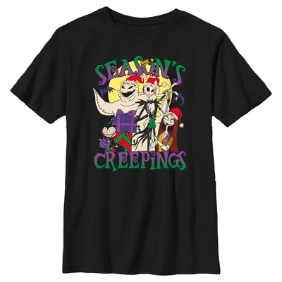 Boy's The Nightmare Before Christmas Season's Creepings T-Shirt - Image 4