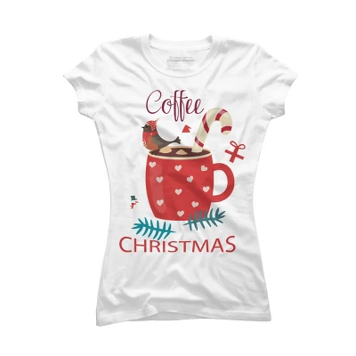 Junior's Design By Humans Merry Christmas Treasure Box By Funkprints T-Shirt - Image 4