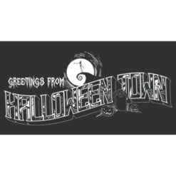 Women's The Nightmare Before Christmas Greetings From Halloween Town Racerback Tank Top