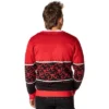 Naruto Shippuden Men's Akatsuki Red Cloud Ugly Christmas Sweater Cardigan